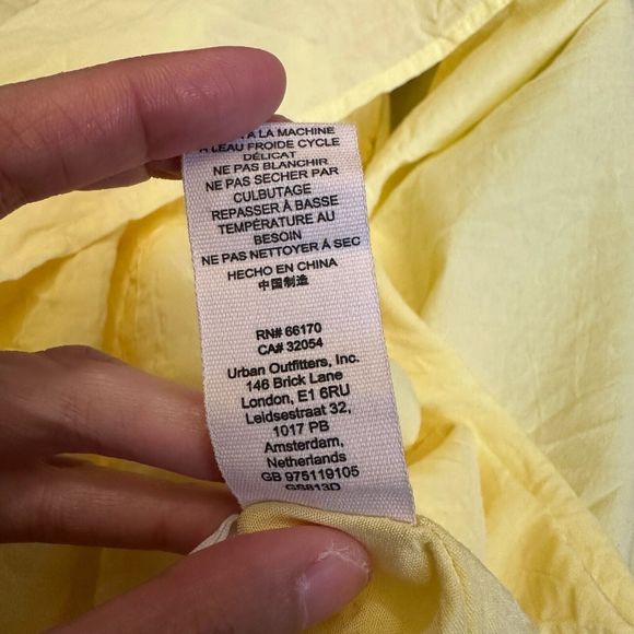 GIRL AND THE SUN Long Sleeve Lined Maxi Shirt Dress in Pale Yellow - Picture 12 of 14